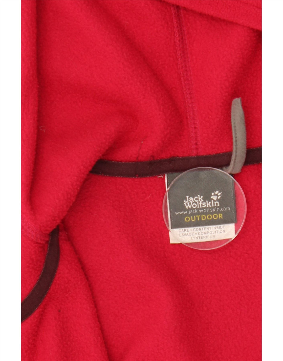 JACK WOLFSKIN Jachetă fleece cu glugă pentru femei UK 10 Small Red
