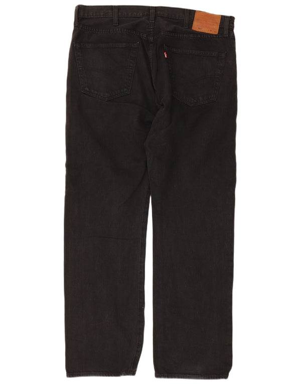 Blugi drepti pentru bărbați Levi's 501 W38 L32 bumbac negru