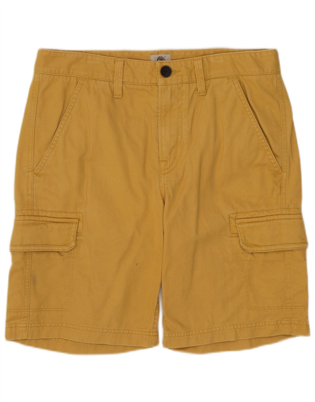 TIMBERLAND Mens Cargo Shorts W30 Medium  Yellow Cotton