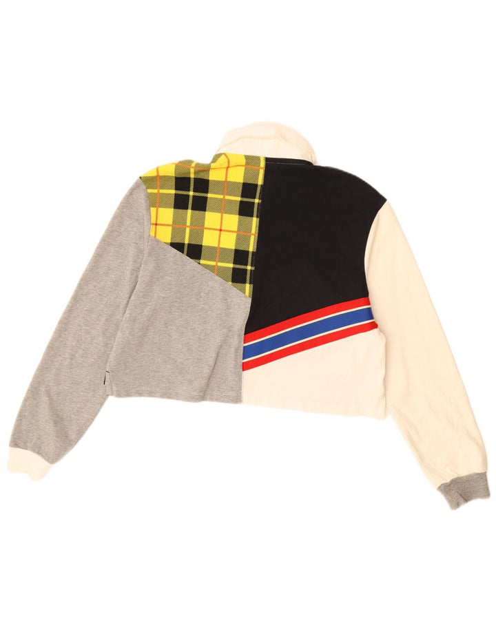 Tricou polo oversize crop rugby NIKE pentru femei UK 10 mic multicolor