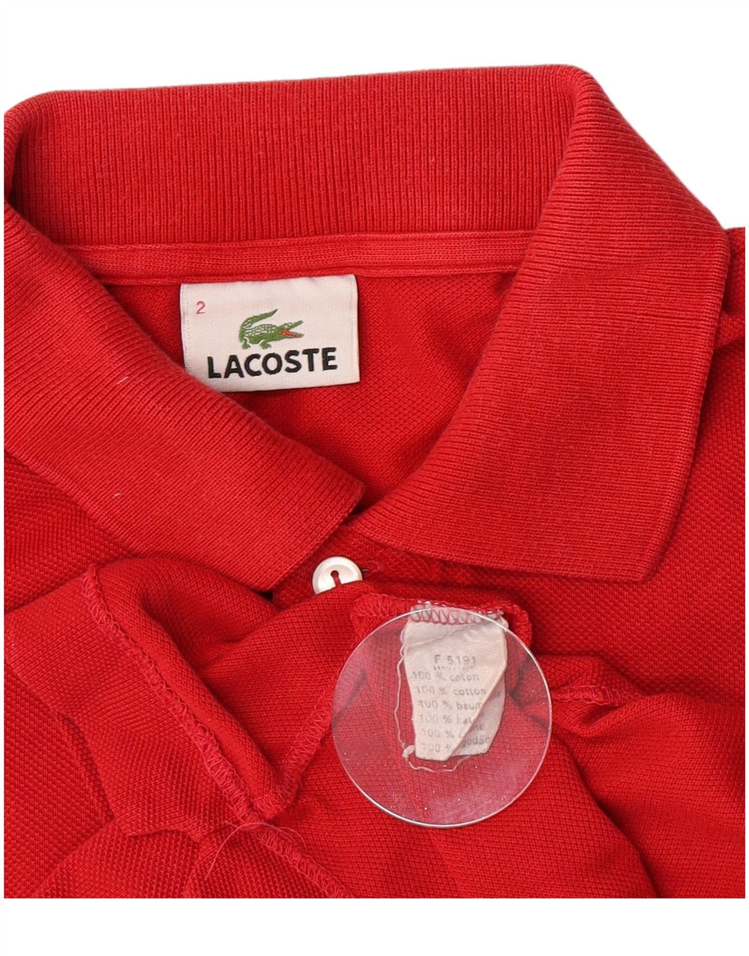 Tricou polo Lacoste Bărbați Mărimea 2 XS Bumbac Roșu