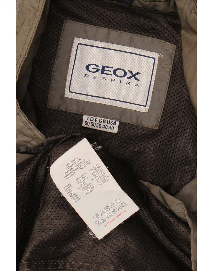 Jachetă pentru bărbați Geox Respira Utility UK 40 Large Kaki Poliester