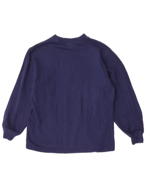 Adidas Boys Graphic Top mânecă lungă 11-12 ani bumbac bleumarin