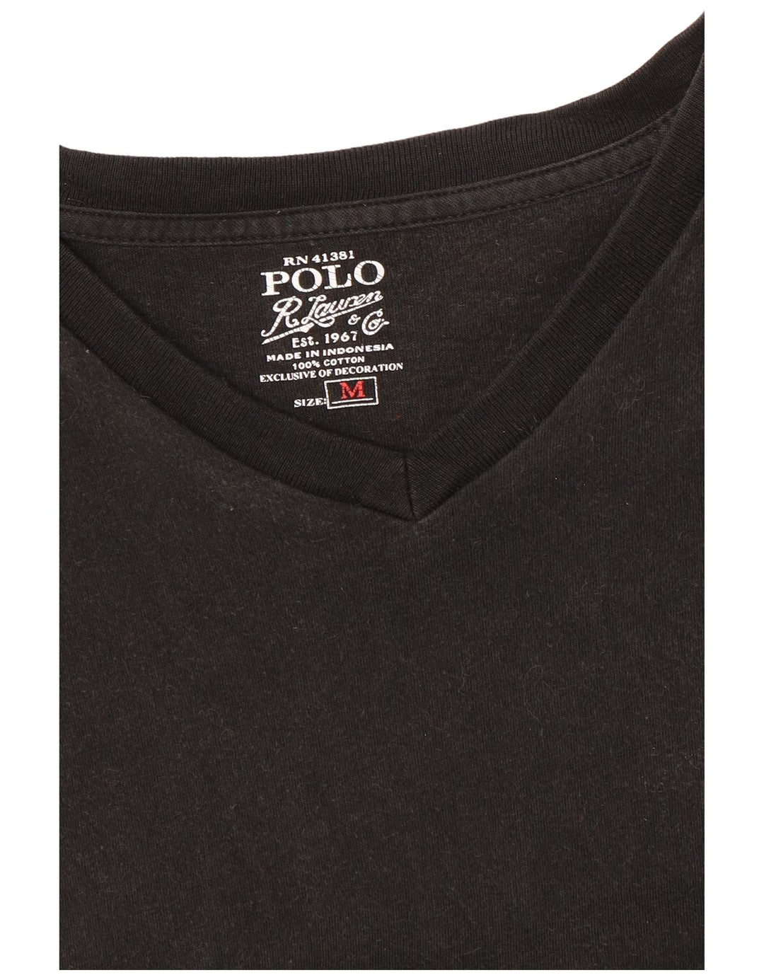 Tricou Polo Ralph Lauren pentru bărbați Top mediu din bumbac negru