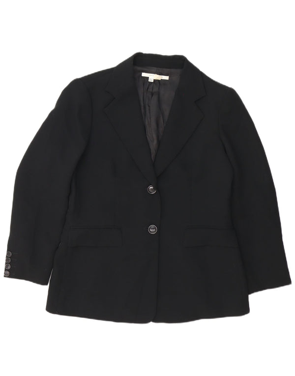 Blazer pentru femei Zara cu 2 nasturi EU 44 XL Poliester negru