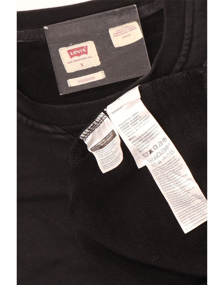 Pulover Levi's Standard pentru bărbați, bumbac mic, negru