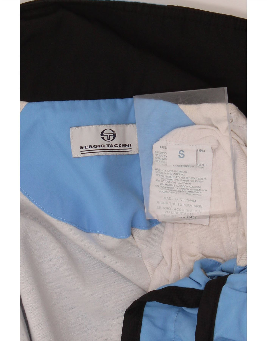 Sergio Tacchini Trening pentru bărbați Jachetă de top, albastru, poliester color bloc