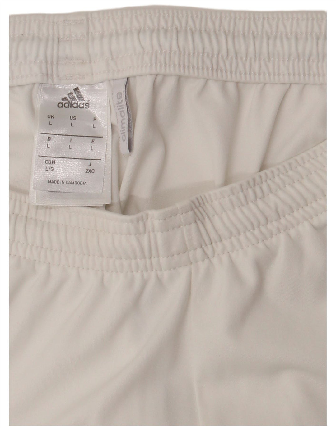 Pantaloni scurți sport Climalite ADIDAS pentru bărbați, mari, alb, din poliester