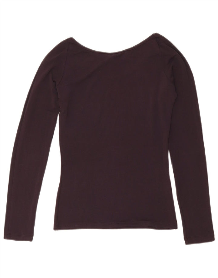 Patrizia Pepe Top Femei cu mânecă lungă US 6 Medium Burgundy