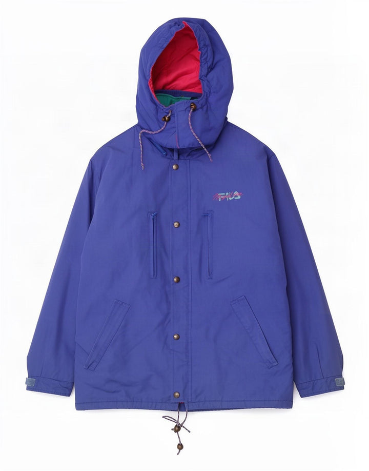 Jachetă de vânt cu glugă Fila pentru bărbați IT 52 2XL, albastru, poliester color bloc