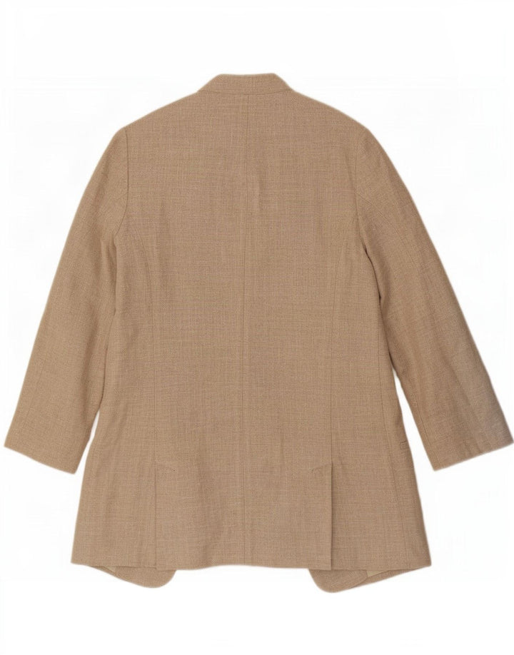 Jachetă blazer deschisă supradimensionată pentru femei Zara UK 6 XS in bej