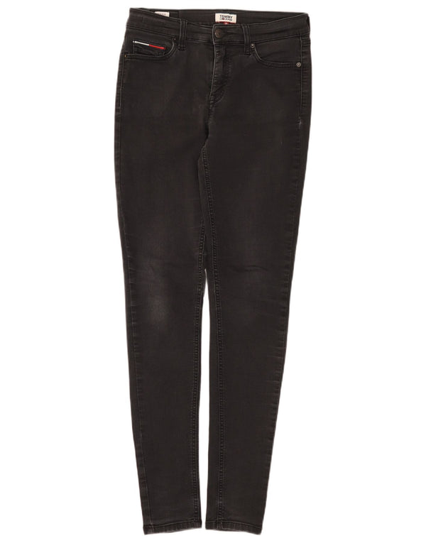 Blugi skinny Tommy Hilfiger pentru femei cu talie medie W28 L32 bumbac negru