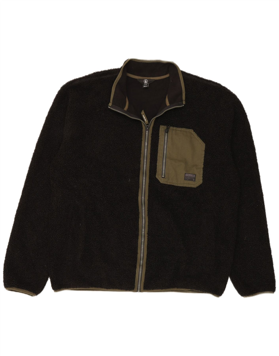 Jachetă din lână pentru bărbați Volcom UK 44 2XL Poliester negru