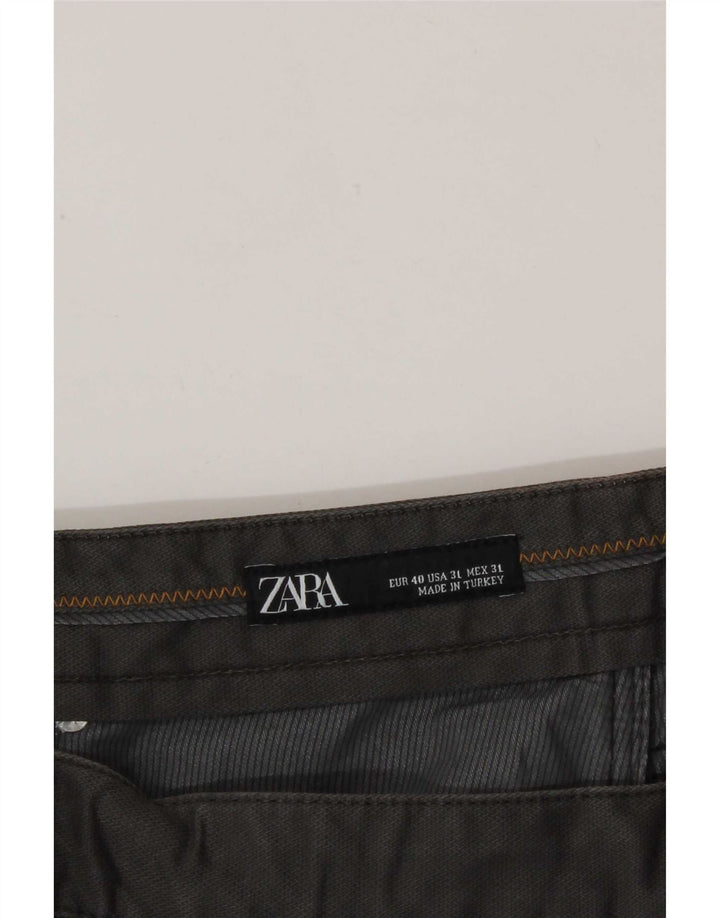 Pantaloni casual slim pentru bărbați Zara EU 40 Mediu L31 L32 Gri