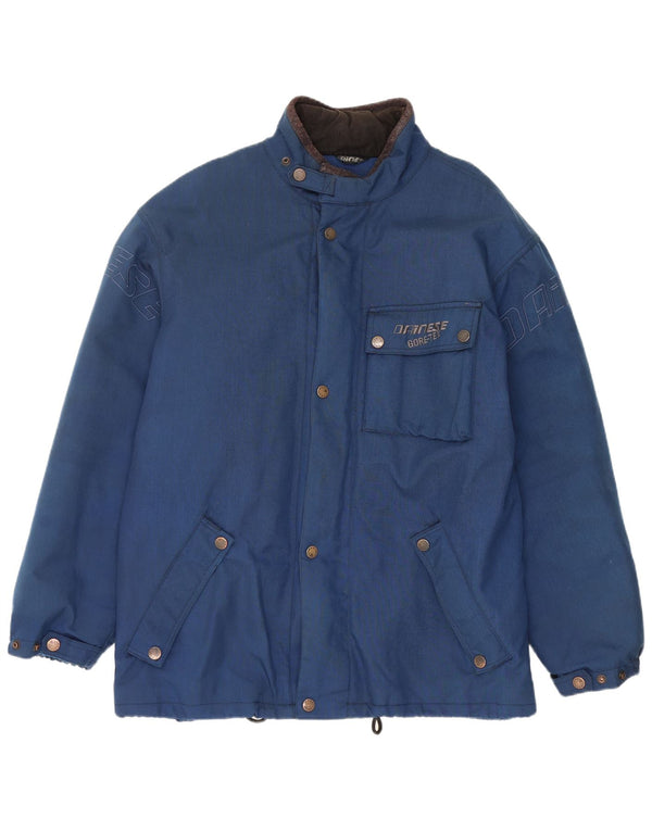 Dainese Mens Graphic Windbreaker Jacket IT 56 XL Blue Nylon