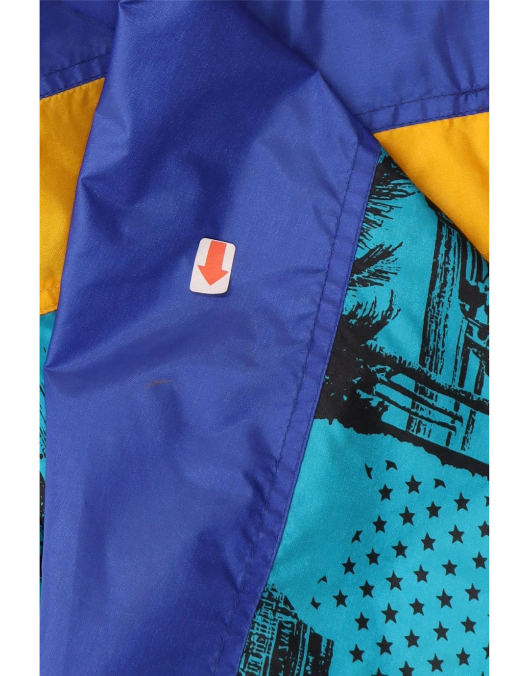CAMPAGNOLO Mens Hooded Rain Jacket UK 36 Small Multicoloured Colourblock Vintage Campagnolo and Second-Hand Campagnolo from Messina Hembry 