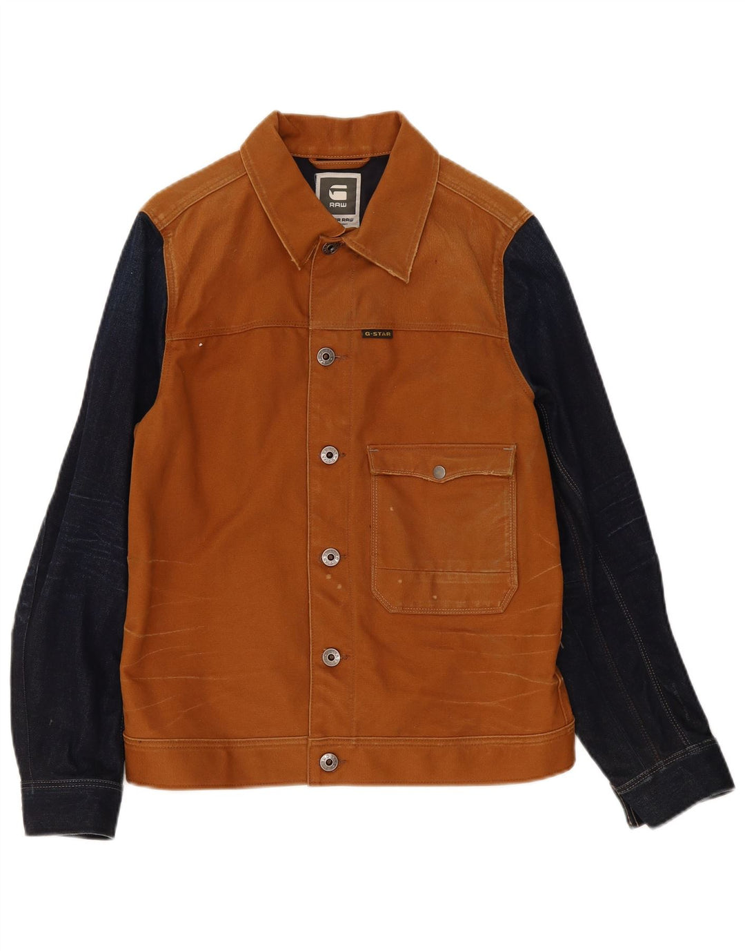 Bomber G-Star pentru bărbați UK 40, mare, maro, bumbac color bloc