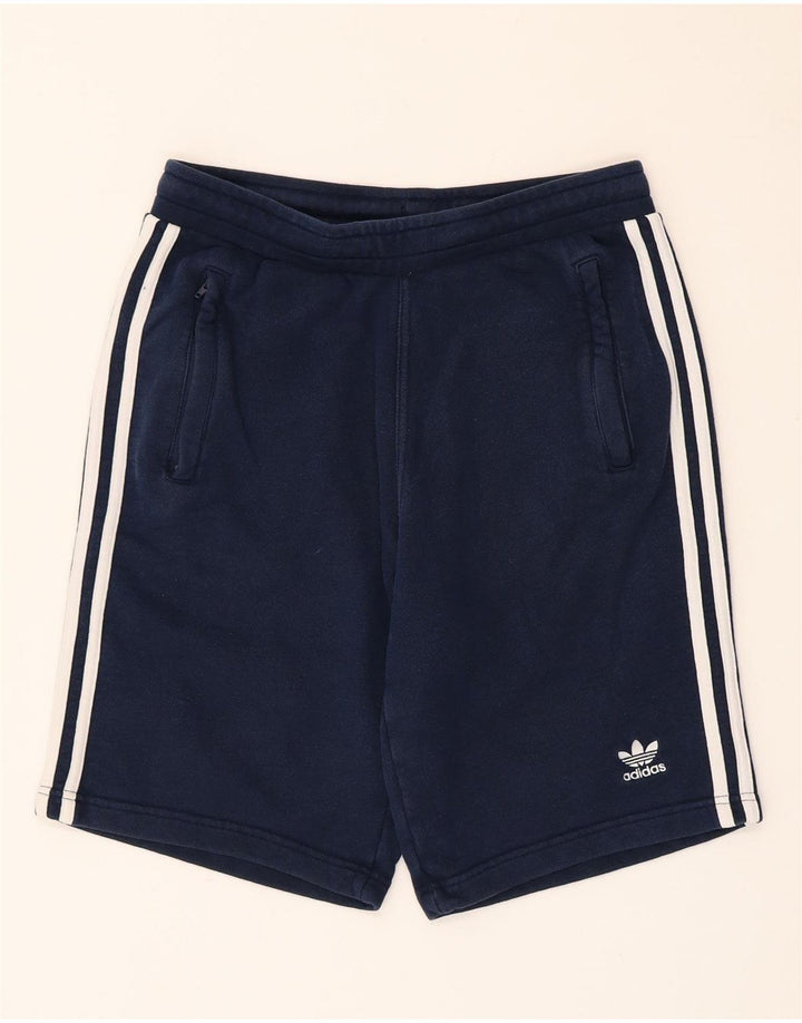 Pantaloni scurți sport pentru bărbați Adidas, mici, albastru, bumbac