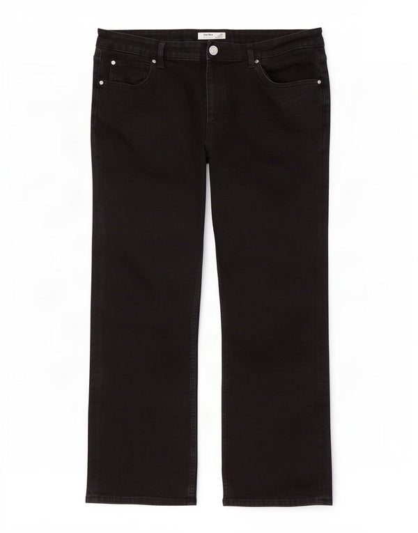 Marks & Spencer Blugi pentru femei The Eva Crop Bootcut UK 20 2XL W40 L27 Negri