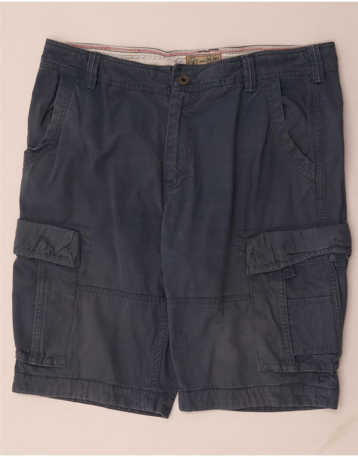 Pantaloni scurți cargo pentru bărbați Fat Face W38 XL, bumbac bleumarin