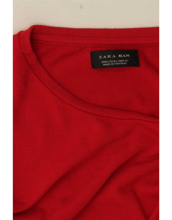 Tricou pentru bărbați Zara Top mare roșu