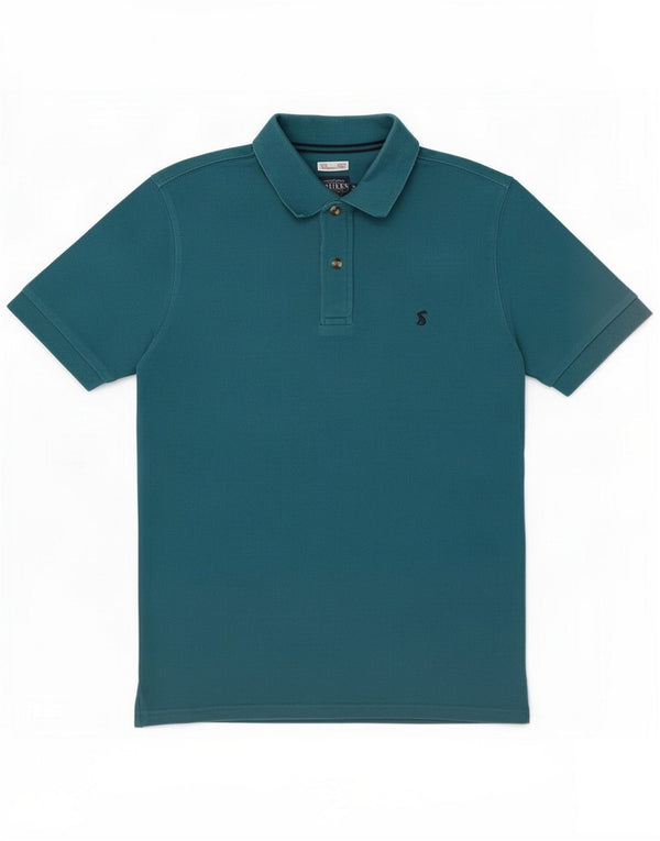 Joules Mens Classic Fit Polo Shirt Medium Blue Cotton