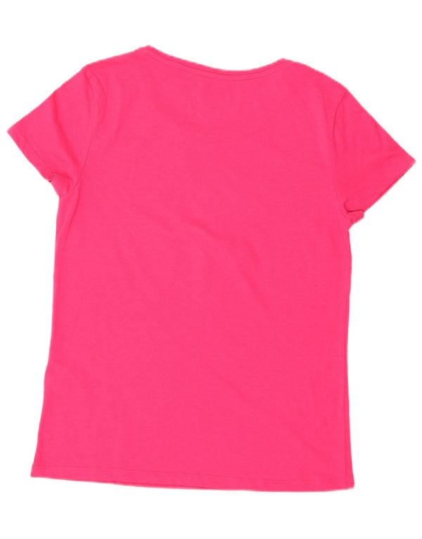 Tricou pentru femei Lotto Top UK 10 Small Pink Bumbac