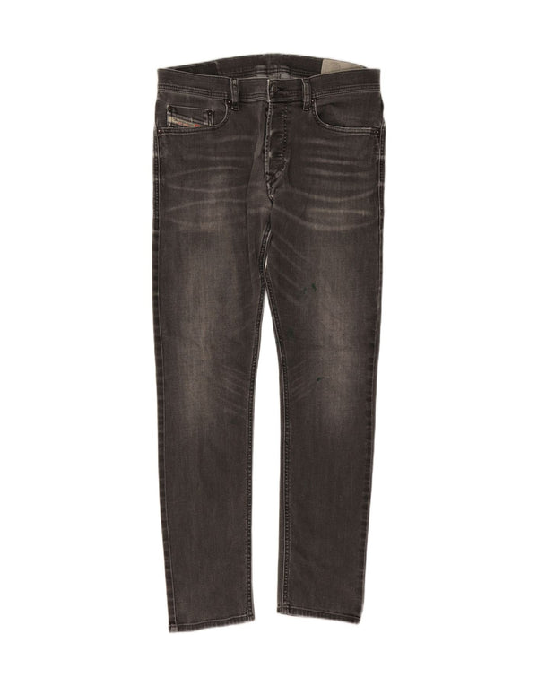 Diesel Womens Tepphar Carrot Slim Jeans W31 L30 Grey Cotton