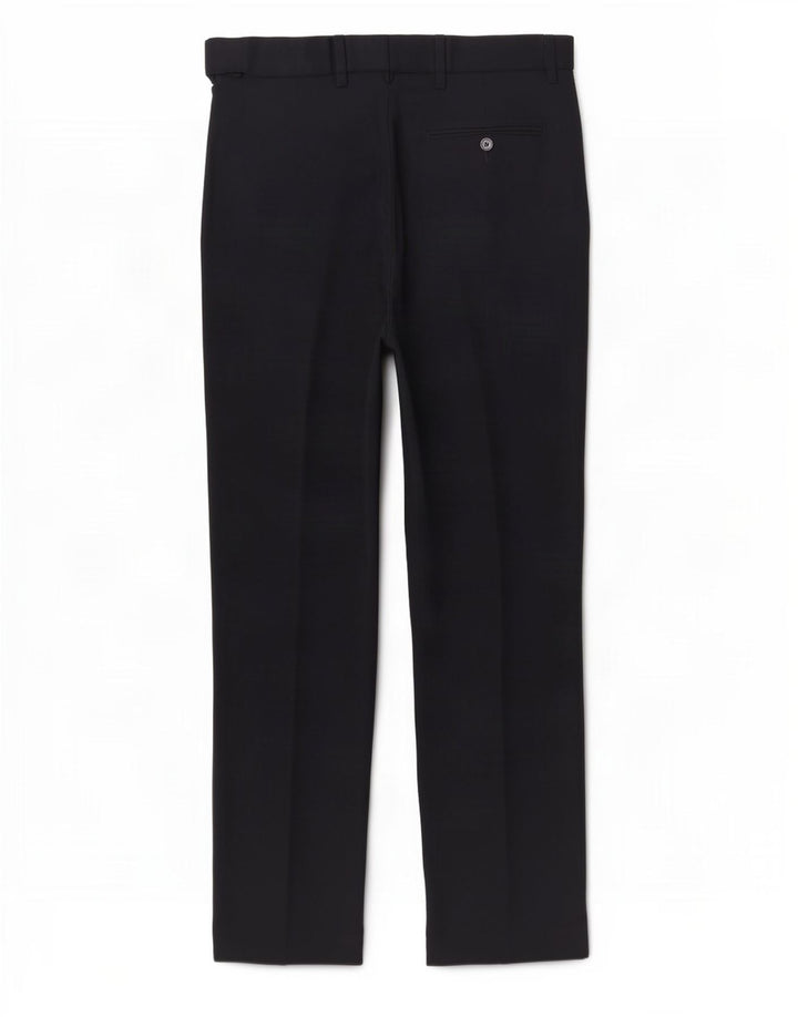 Pantaloni de costum pentru bărbați Marks & Spencer, cu tăiere obișnuită, L34 L31, poliester bleumarin