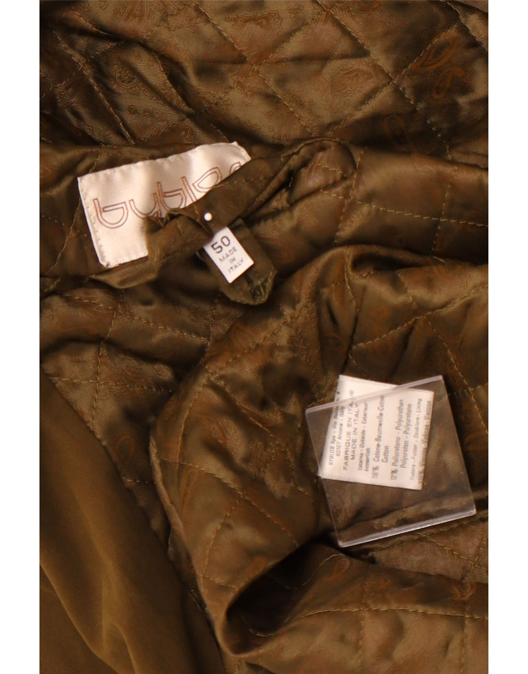 Palton pentru bărbați BYBLOS IT 50 mare bumbac kaki