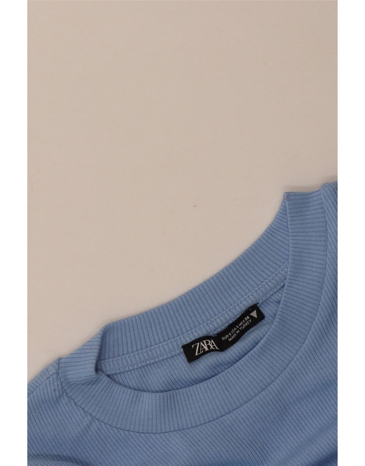 Bluză cu mânecă lungă pentru femei Zara UK 8 Small Blue