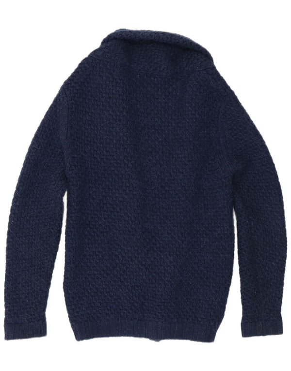 Pulover cardigan pentru bărbați Zara Mediu Bleumarin