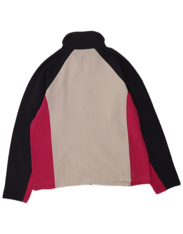 Jachetă de trening Kappa pentru femei UK 14 Medium White Colorblock Poliester