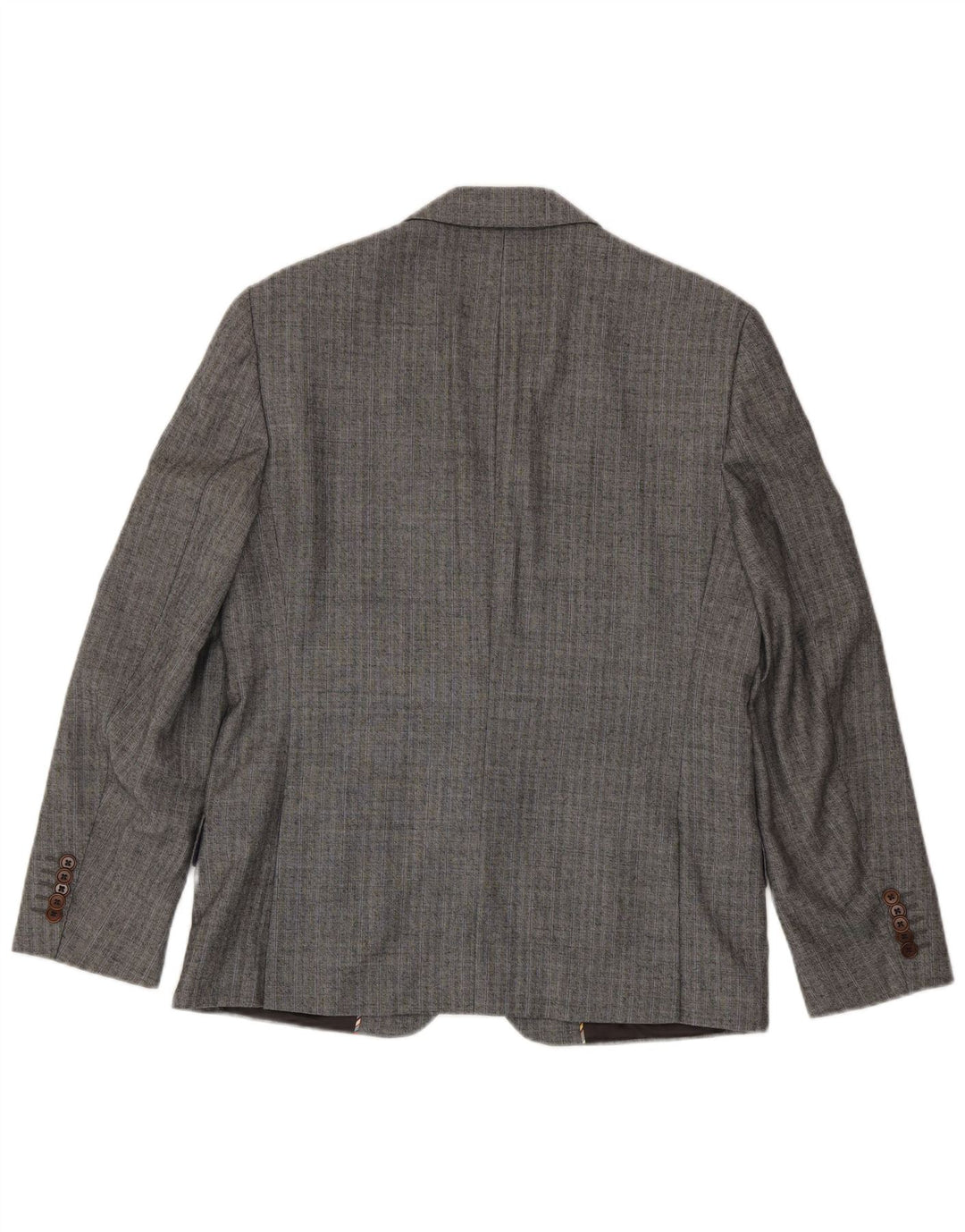 Sacou Paul Smith pentru bărbați, cu 2 nasturi, UK 40, lână mare, gri cu dungi