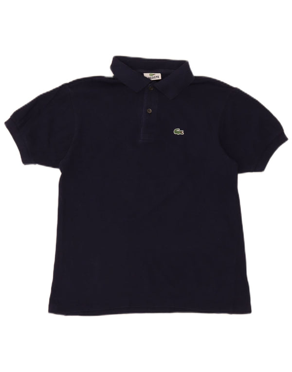Tricou polo Lacoste pentru baieti 13-14 ani, bumbac bleumarin