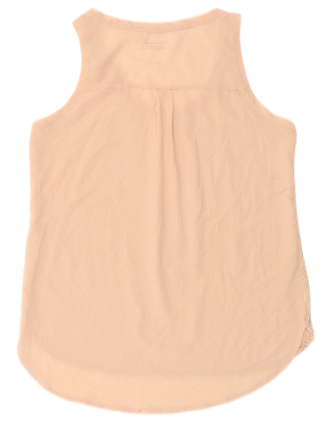 Calvin Klein Womens Vest Top UK 10 Small Pink Spotted Poliester