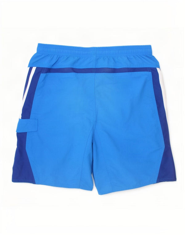 Pantaloni scurți sport pentru băieți Adidas 15-16 ani, albastru, nailon color bloc