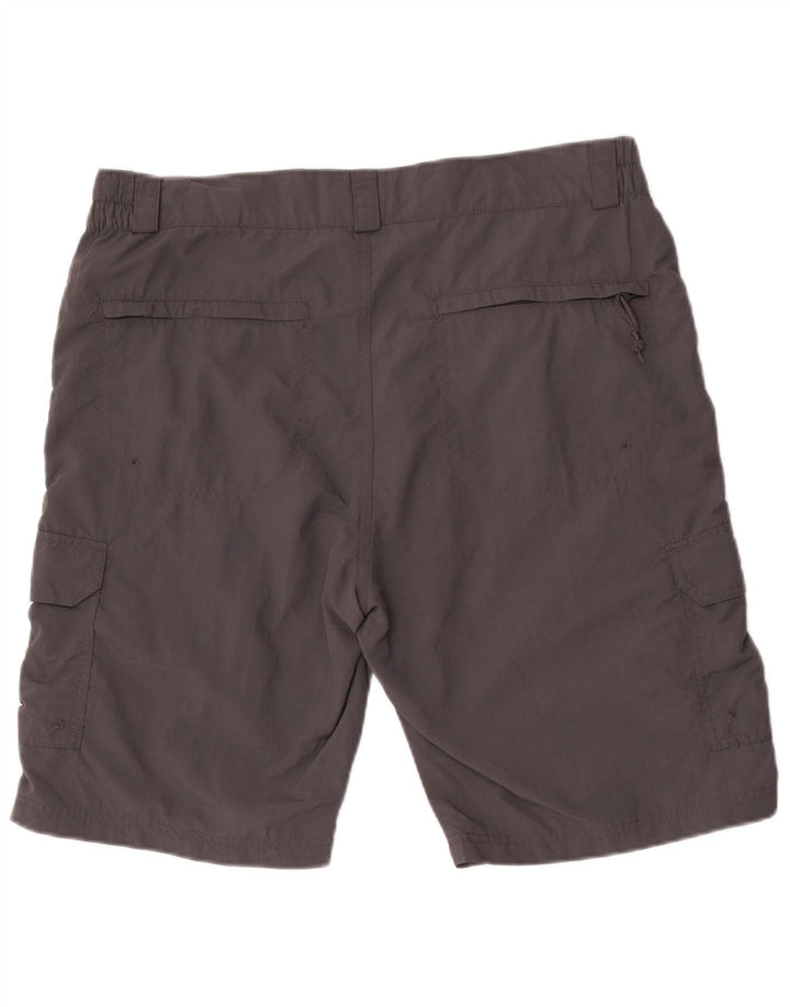 Pantaloni scurți cargo pentru bărbați Mountain Warehouse W34, nailon gri mare