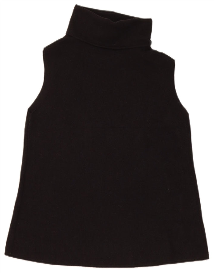 Vesta Zara Womens Tank Top UK 12 Medium Black Bumbac