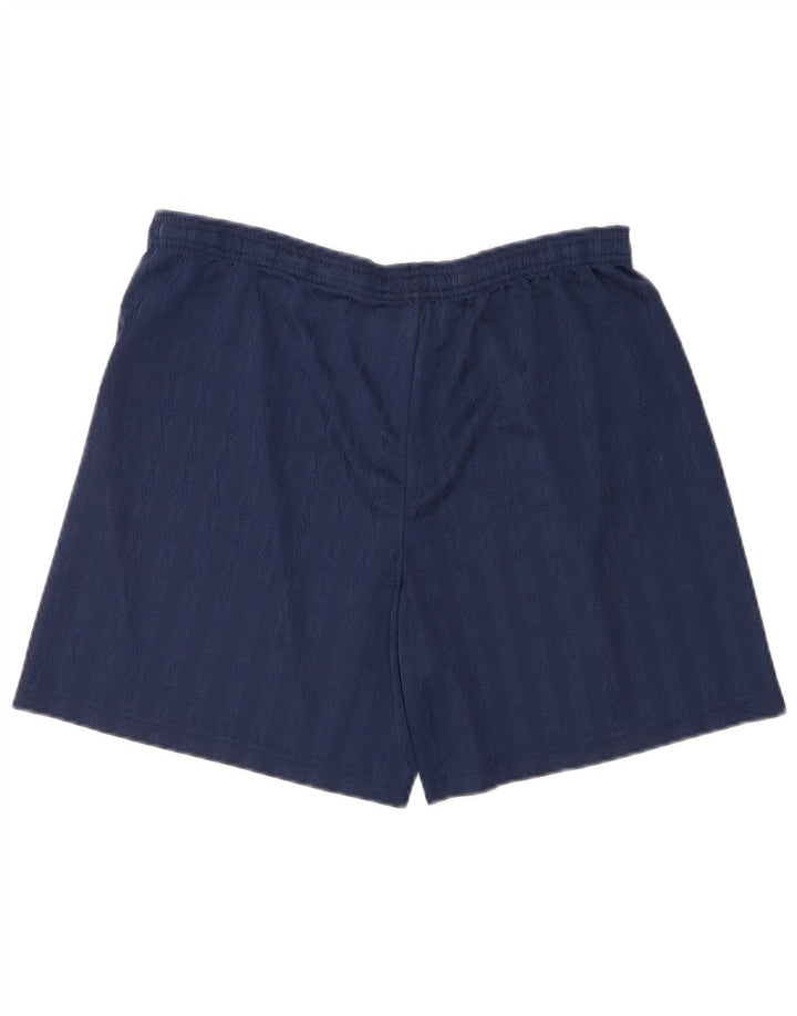 Pantaloni scurți sport grafic Umbro pentru bărbați XL, poliester bleumarin