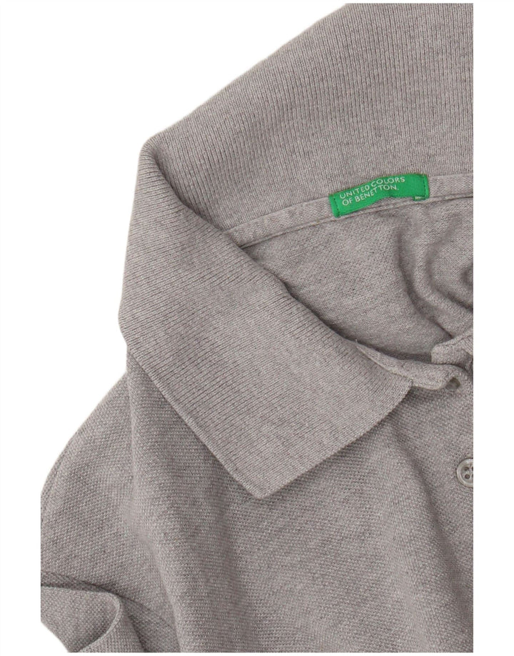 Tricou polo Benetton pentru femei UK 12, gri mediu