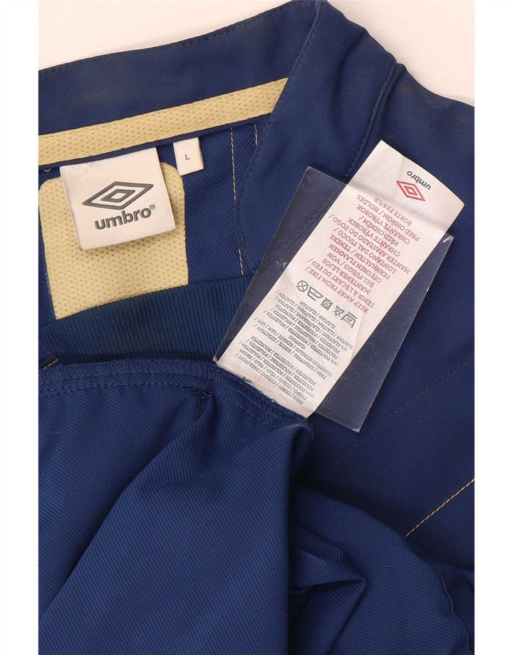 Umbro pentru bărbați, cu pulover grafic, jachetă de top cu dungi mari, albastre