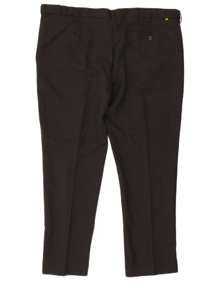 Farah Pantaloni Chino Classic Slim pentru bărbați L44 L29 Poliester negru