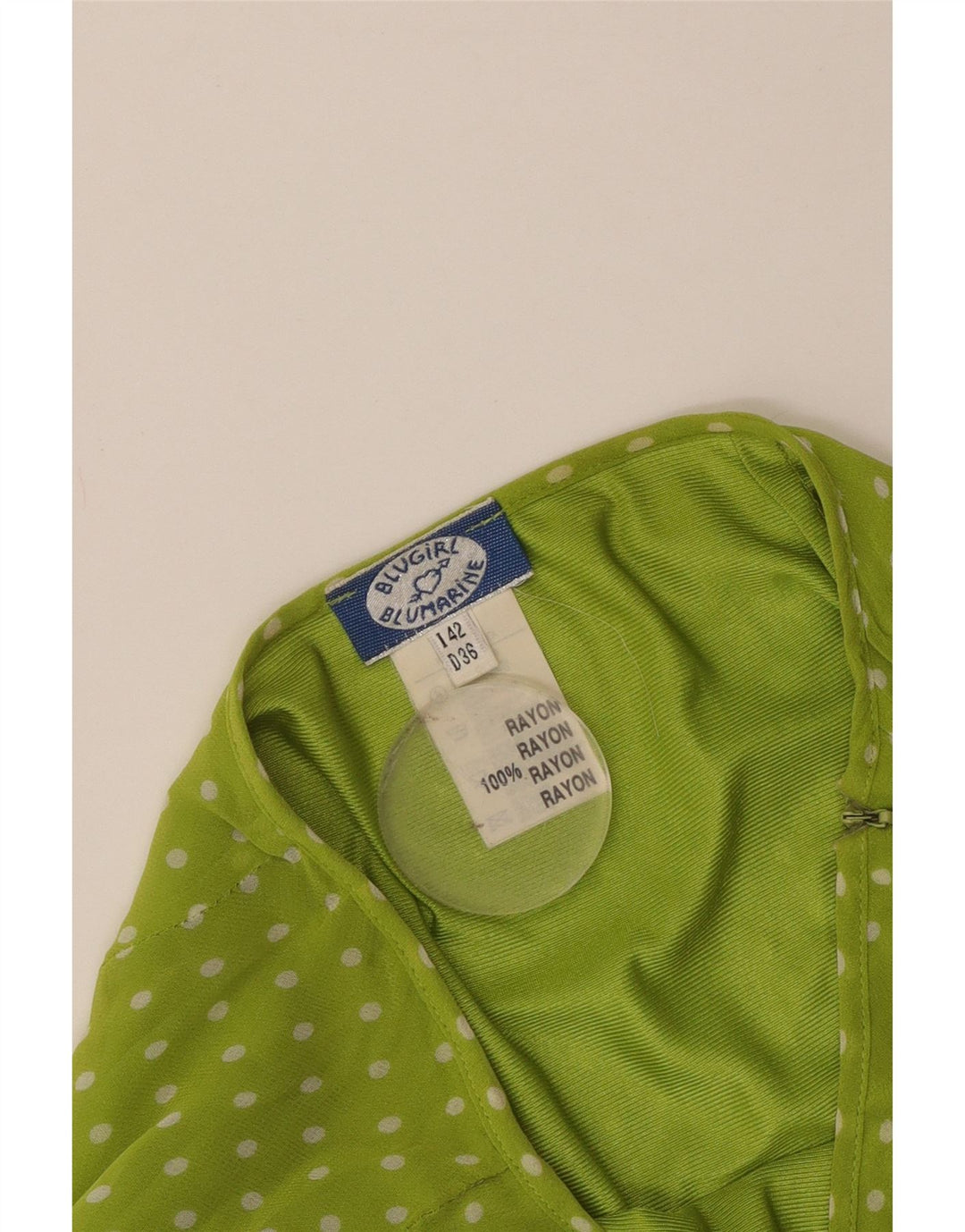 Blugirl Blumarine Fusta A-Line Femei IT 42 Medium W28 Verde Buline