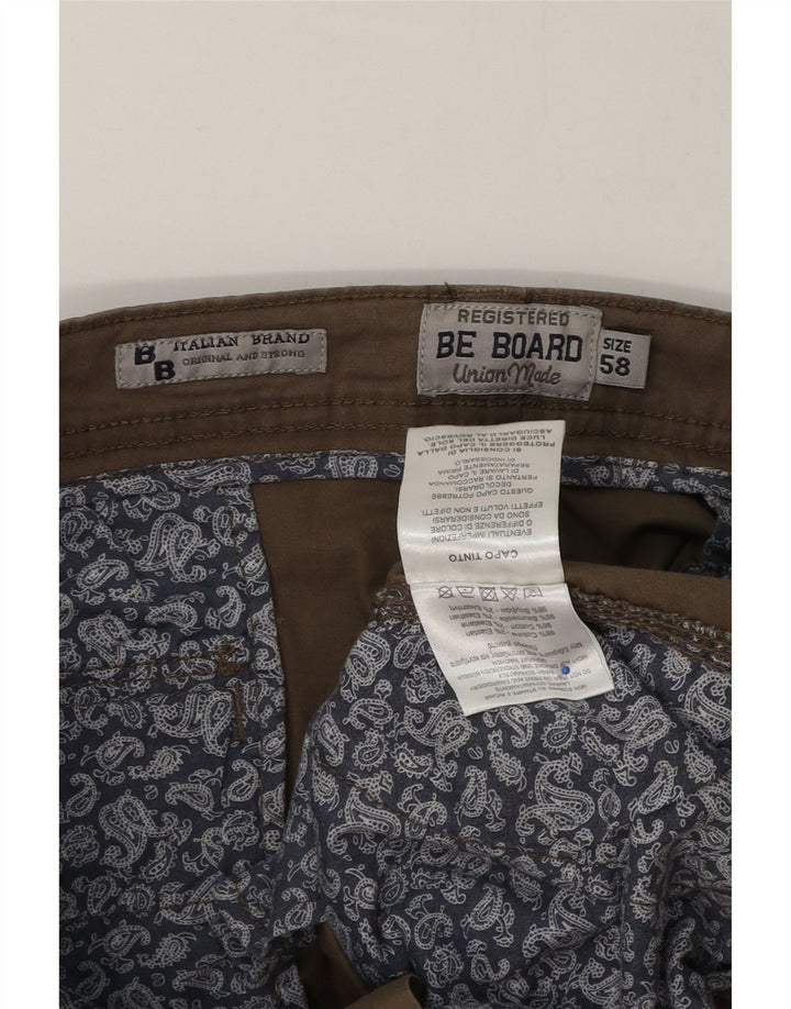 Pantaloni scurti cargo vintage pentru bărbați W40 XL din bumbac maro