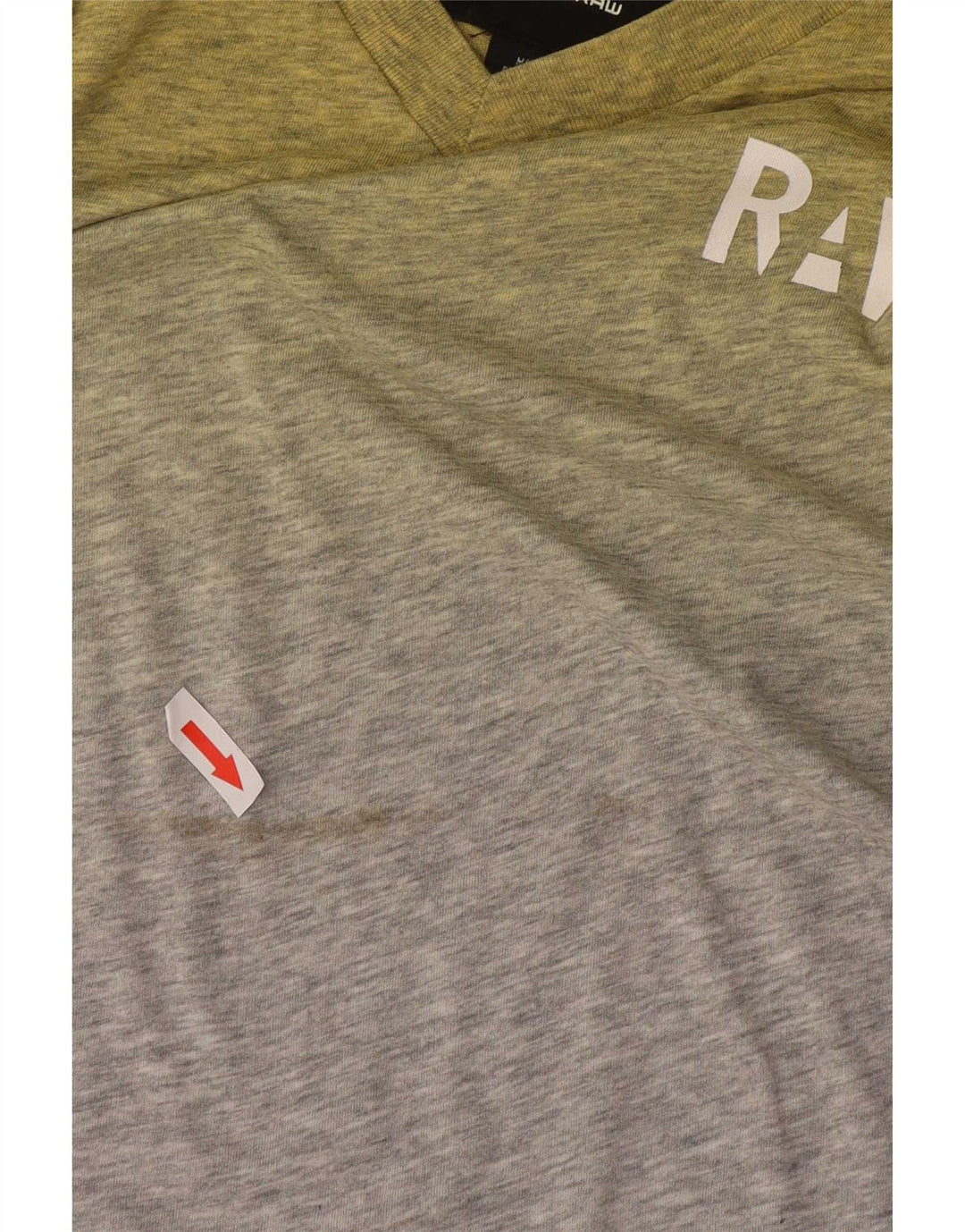 Tricou pentru bărbați G-Star Top din bumbac galben mediu