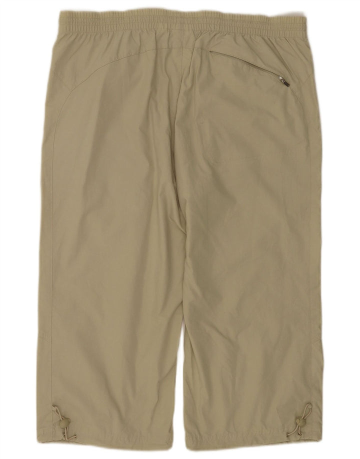Pantaloni de trening capri Adidas pentru bărbați, poliester mediu kaki