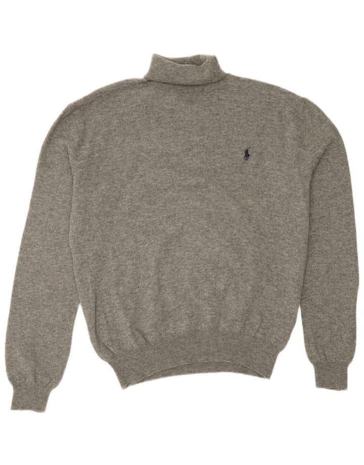 Pulover Polo Ralph Lauren pentru bărbați cu gât rulat, lână, gri mediu