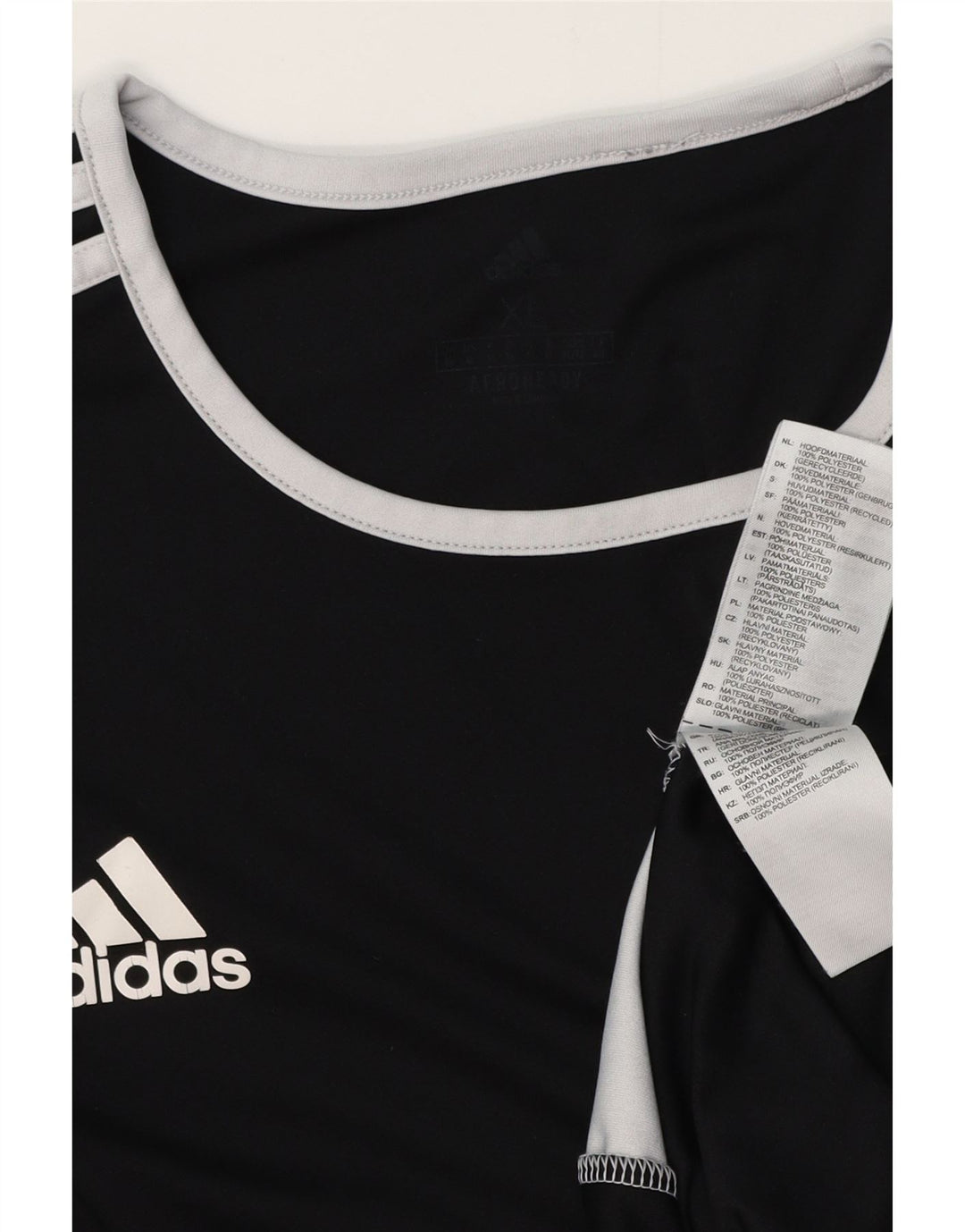 Tricou ADIDAS Aeroready pentru bărbați, XL, negru, poliester