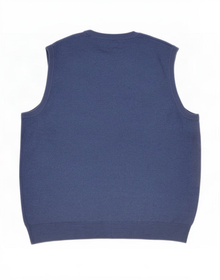 Marks & Spencer Vestă pentru bărbați Tank Top mare, albastru, bumbac